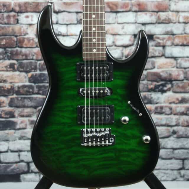 green guitar