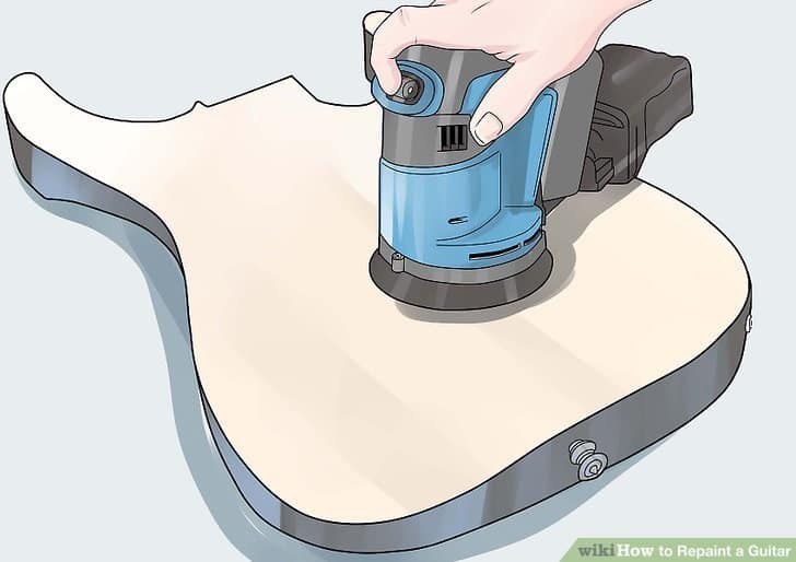 Using an orbital sander