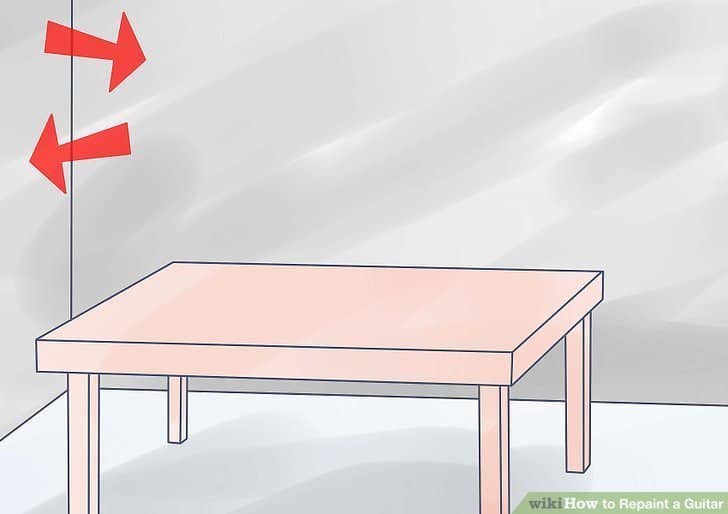 preparing table for painting