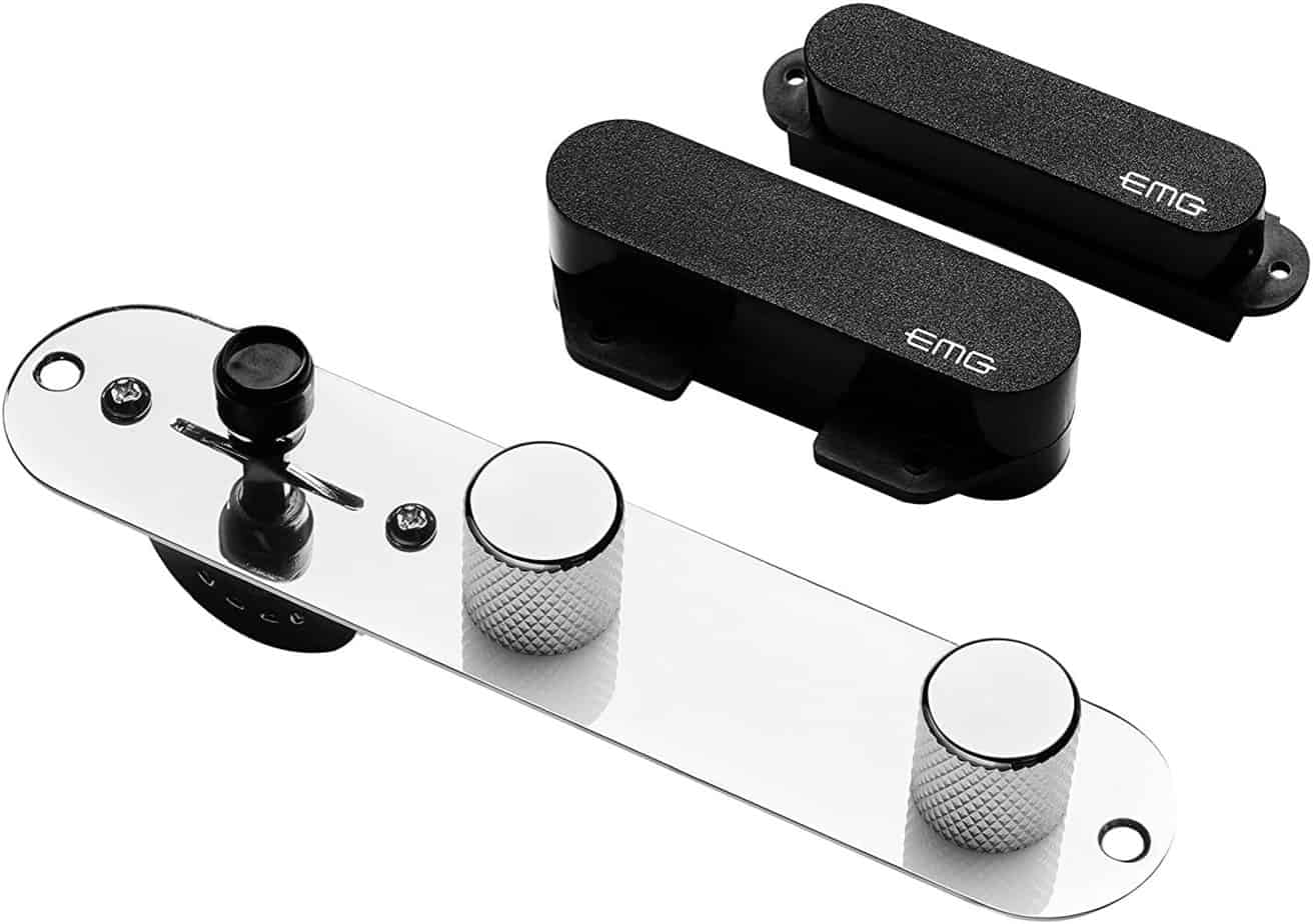 EMG T System Prewired Telecaster Guitar Pickup Set Plus Control Plate System