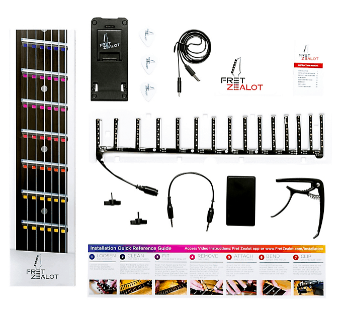 Fret Zealot LED Guitar Instruction 25.5″ Guitar Scale Length | Guitar Center