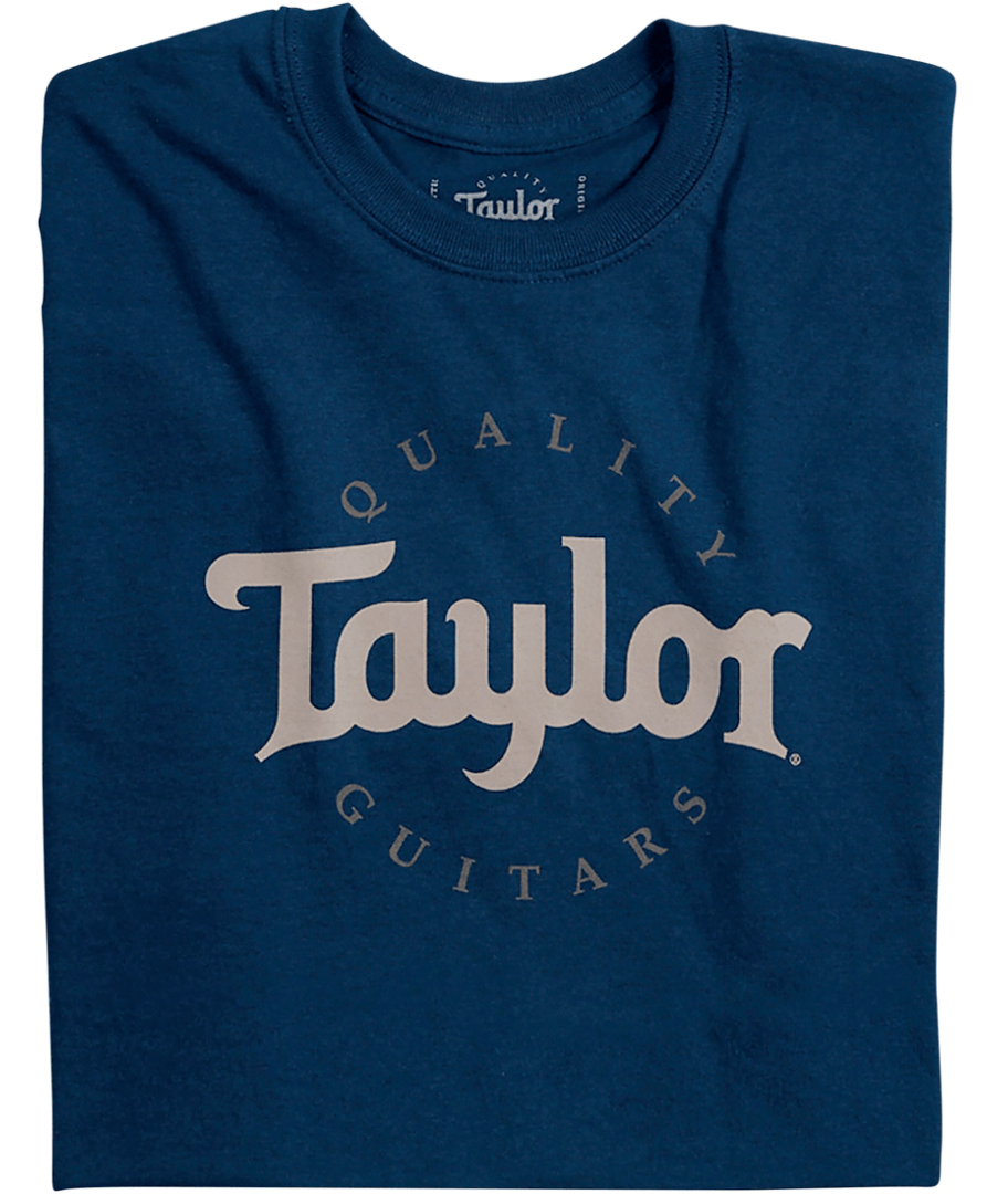 Taylor Two-Color Logo Tee Medium Navy | Guitar Center