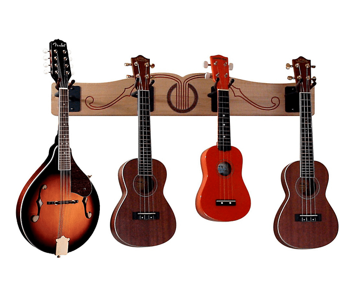 A&S Crafted Products Pro-File Wall Mounted Ukulele & Mandolin Hanger | Guitar Center