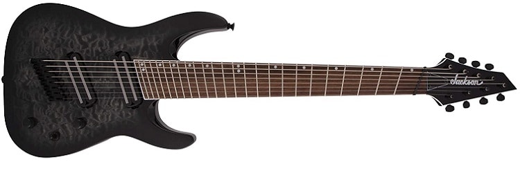 Jackson X Series Soloist Arch Top SLATX8Q MS 8-String Multi-Scale Electric Guitar