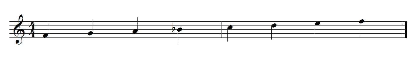 F Major Scale