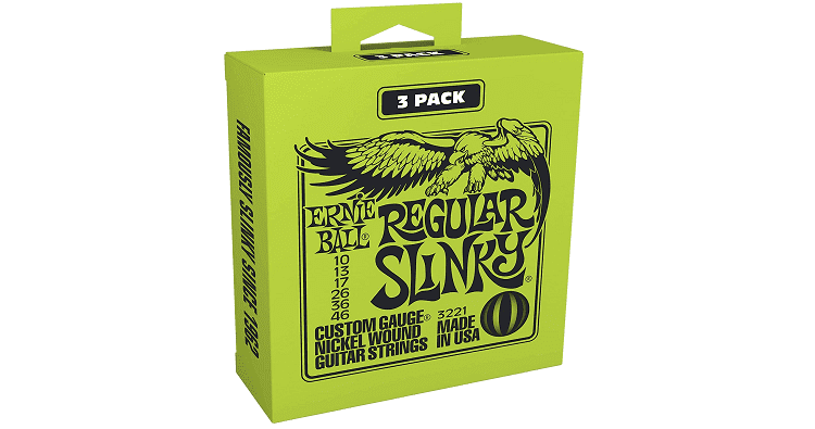 Ernie Ball Regular Slinky Electric Guitar Strings 3-Pack