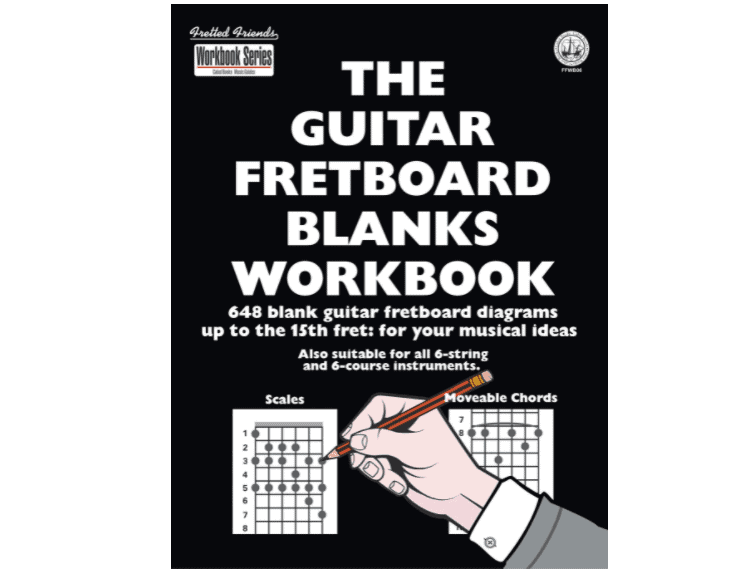King's Music House's Blank Guitar Fretboard Book