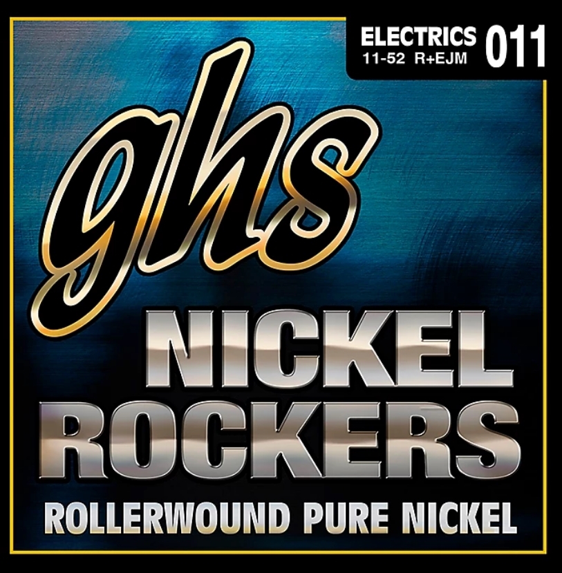 GHS Nickel Rockers Pure Nickle Rollerwound EJ Medium Electric Guitar Strings