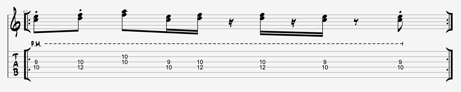 D Minor key guitar lick