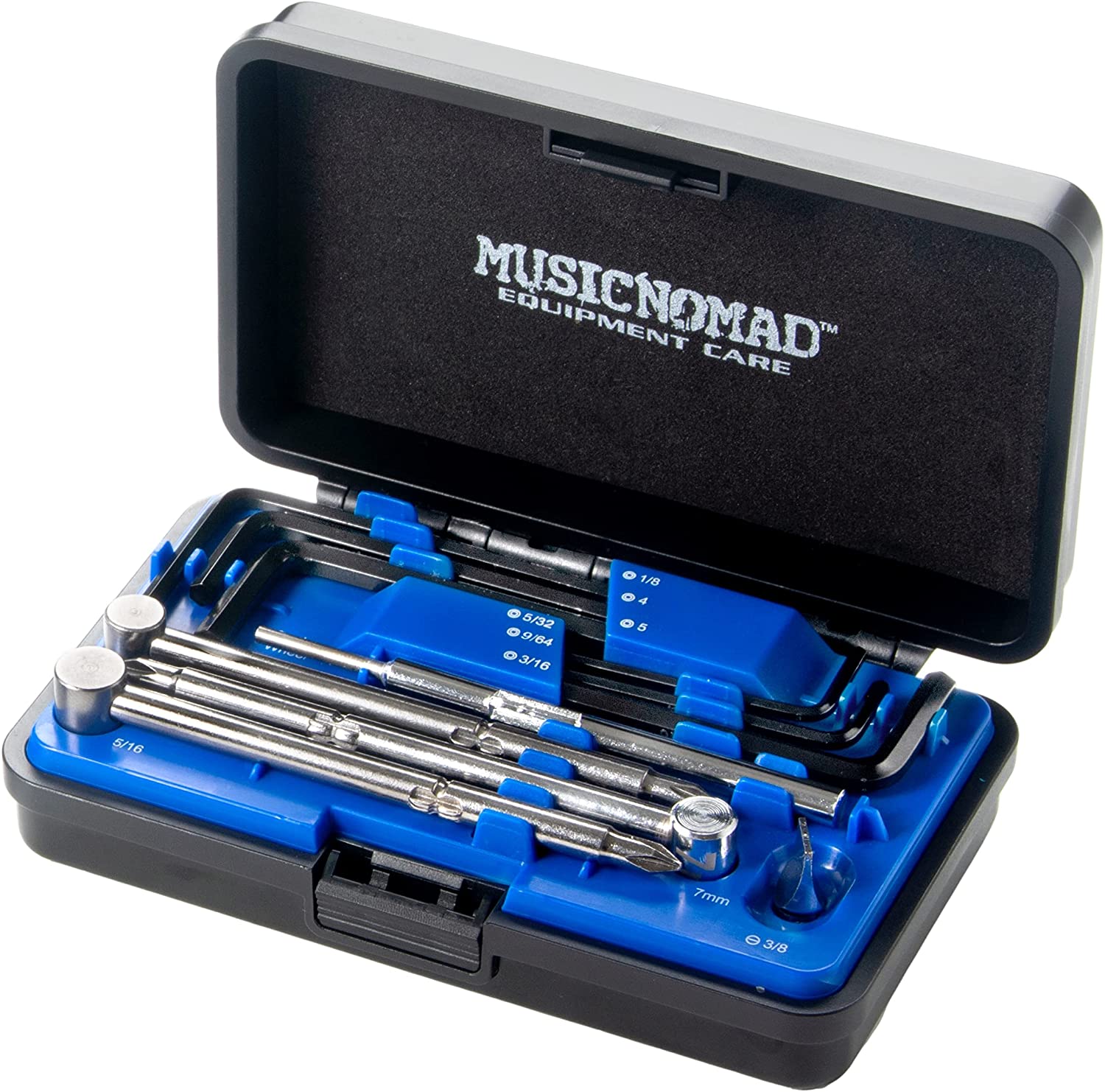 MusicNomad Premium Guitar Tech Truss Rod Wrench Set - 11 Pcs