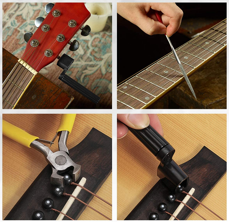 MIFOGE 45Pcs Guitar Repairing Maintenance Tool Kit 