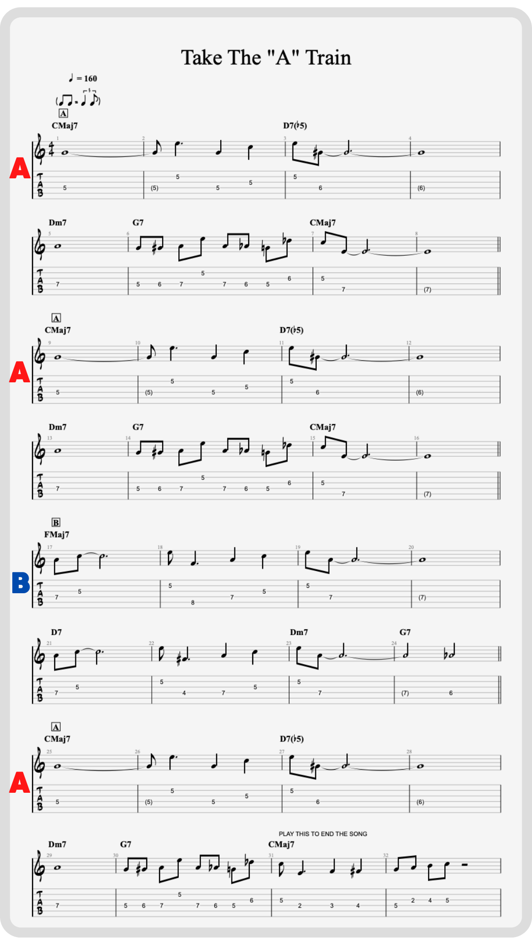 take the a train notes