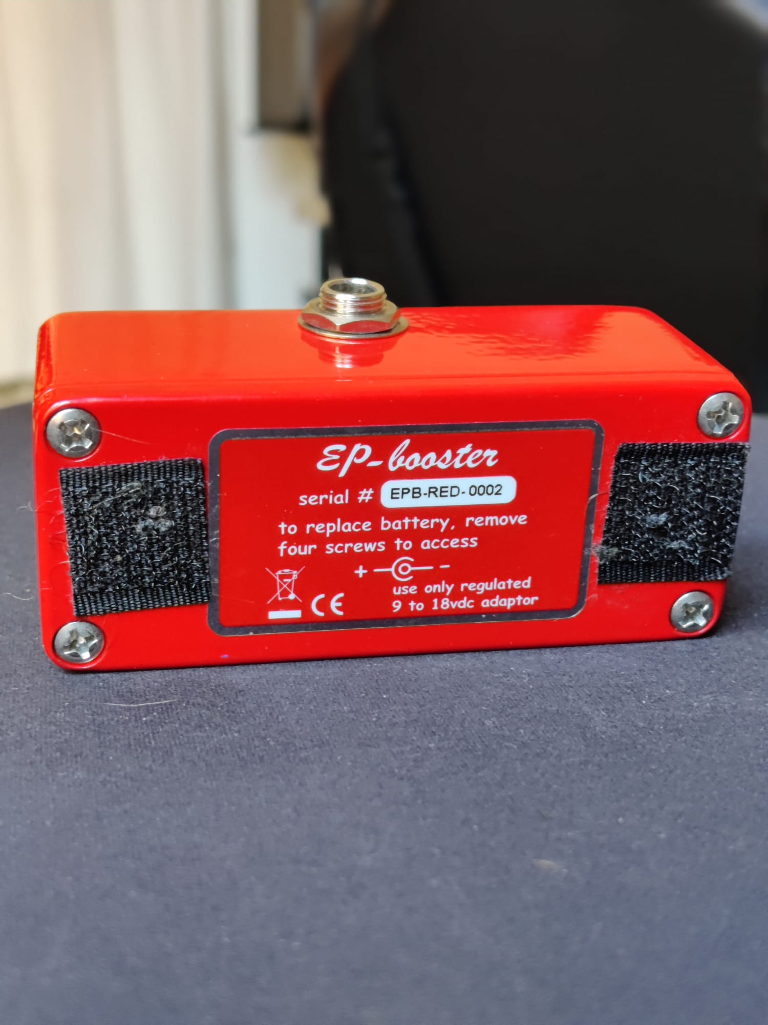 Bottom Side of the Xotic EP Booster Red Limited Edition