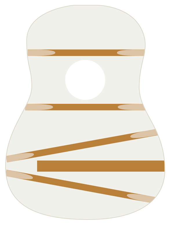 Acoustic Ladder Bracing 