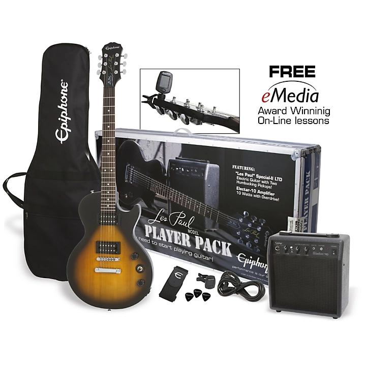 Epiphone Les Paul Electric Guitar Player Pack | Guitar Center