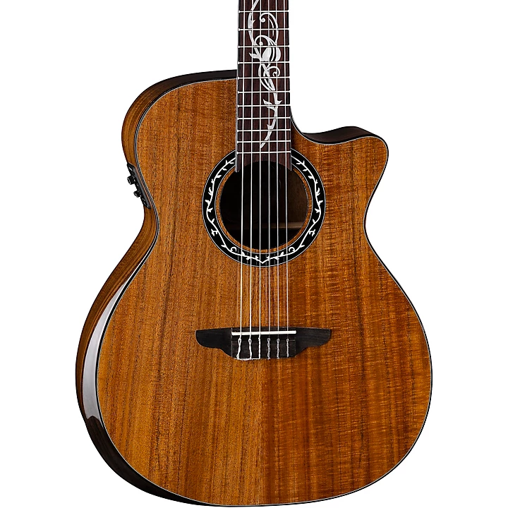 Luna Vineyard Koa Bevel Nylon | Guitar Center
