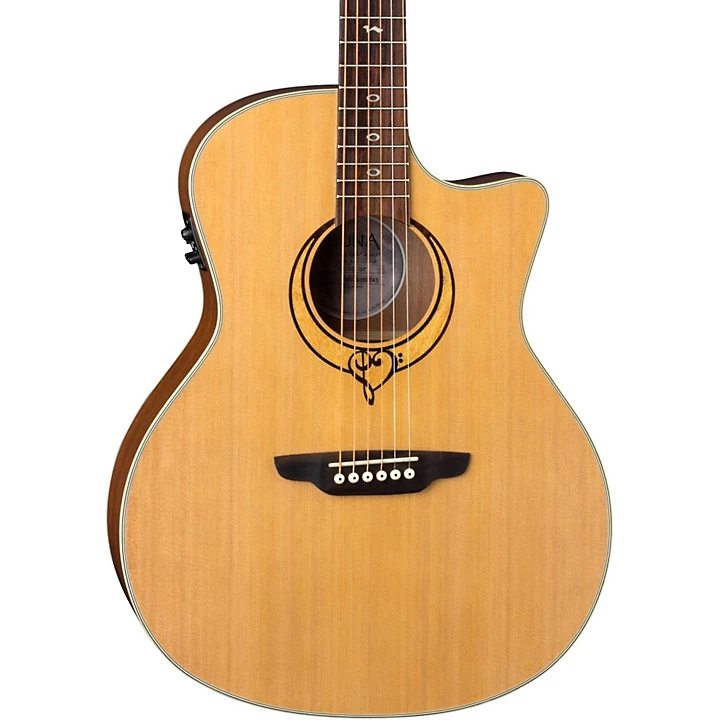 Luna Heartsong Grand Concert Acoustic-Electric Guitar | Amazon