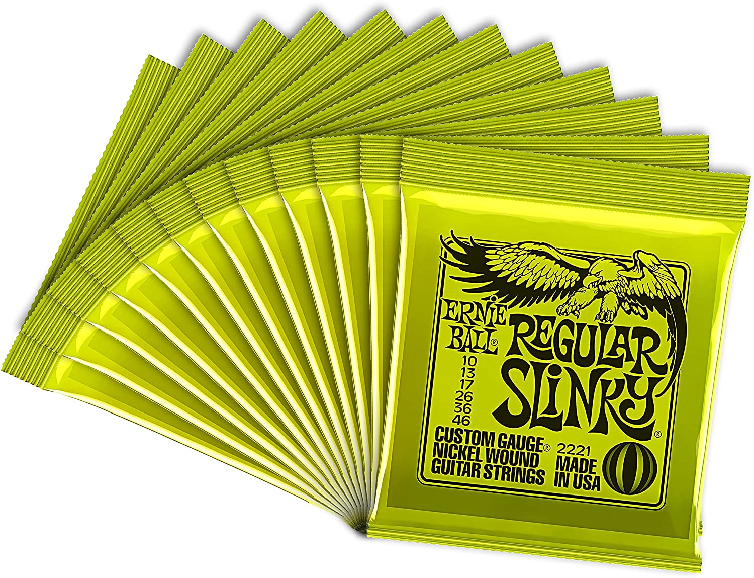 Ernie Ball 2221-12 Regular Slinky Electric Guitar Strings