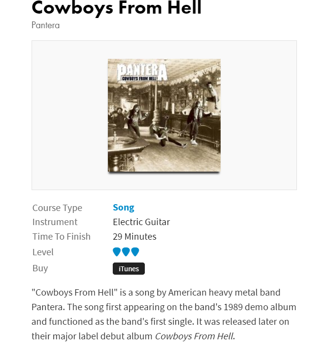 Pantera - Cowboys From Hell