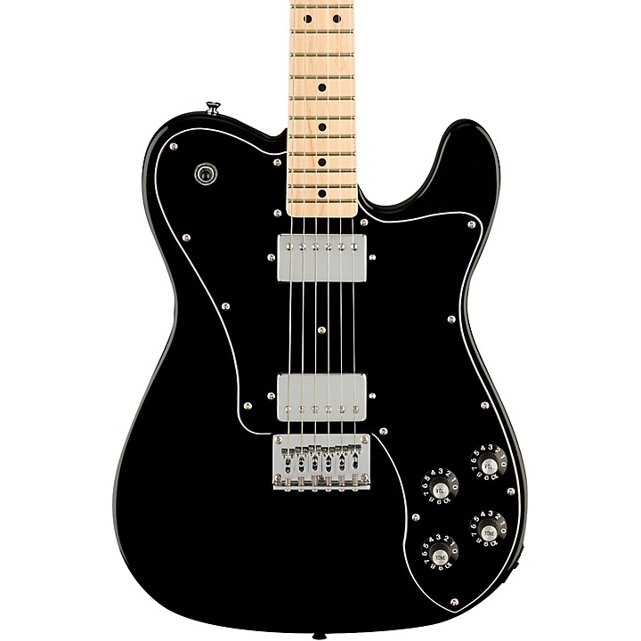Squier Affinity Series Telecaster Deluxe Maple Fingerboard Electric Guitar Black | Guitar Center