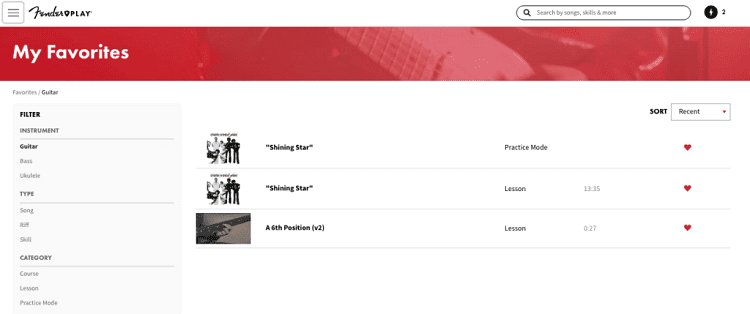 fender play favorites activities