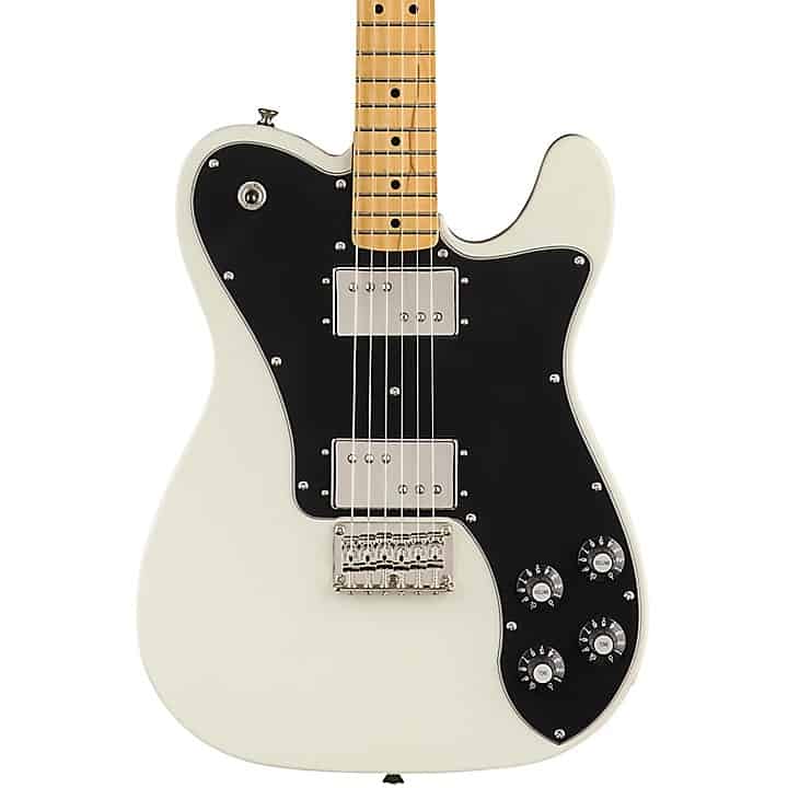 Squier Classic Vibe 70s Telecaster Deluxe Maple Fingerboard Electric Guitar Olympic White | Fender
