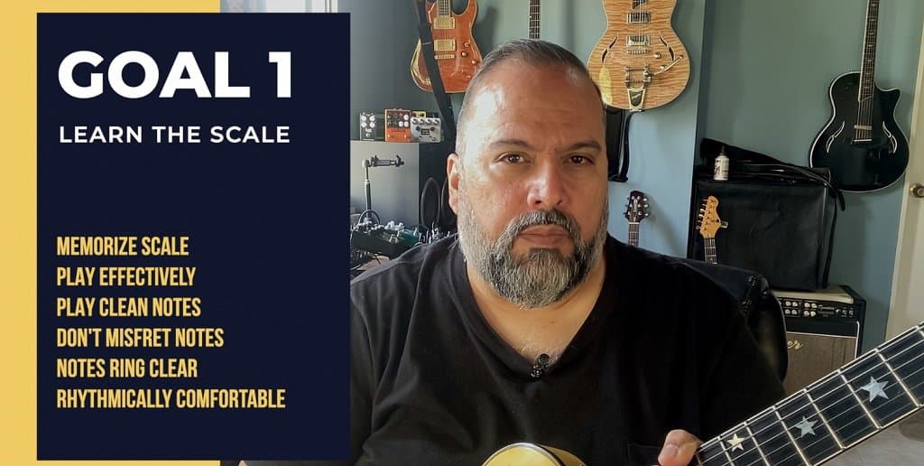 learning online guitar learn the scale