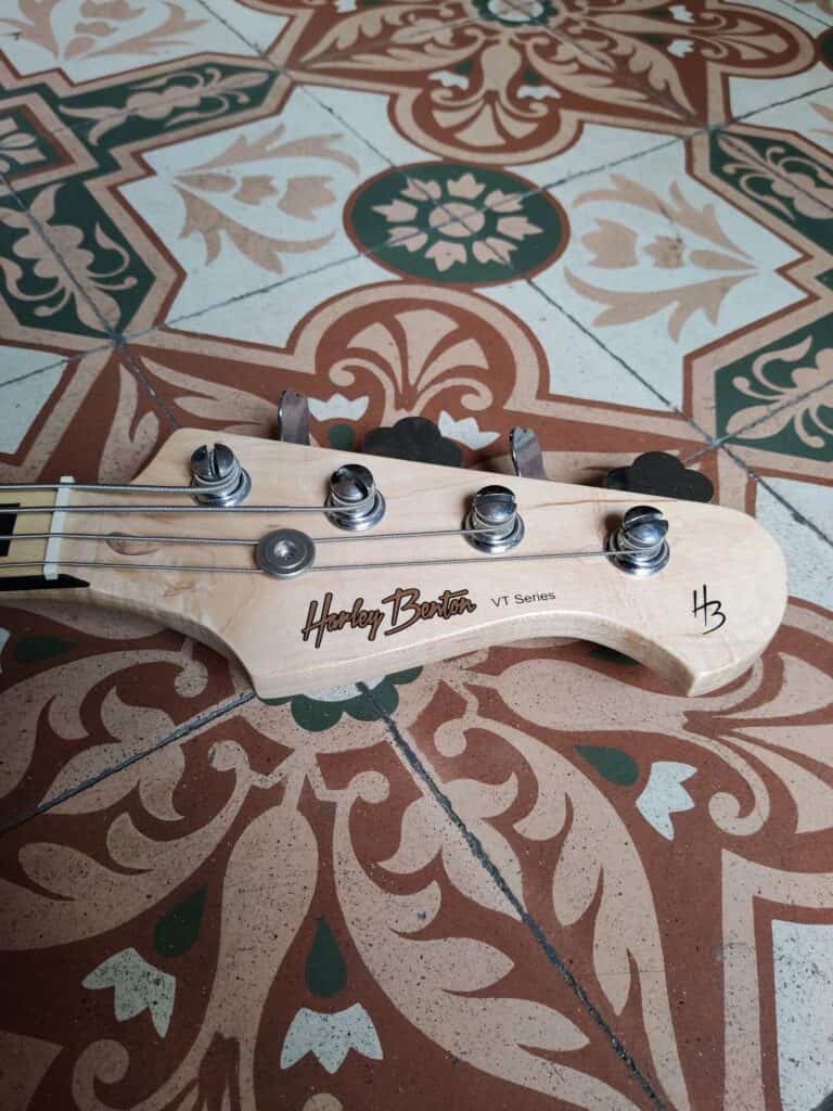 Harley Benton JB-75MN NA Vintage Series Headstock