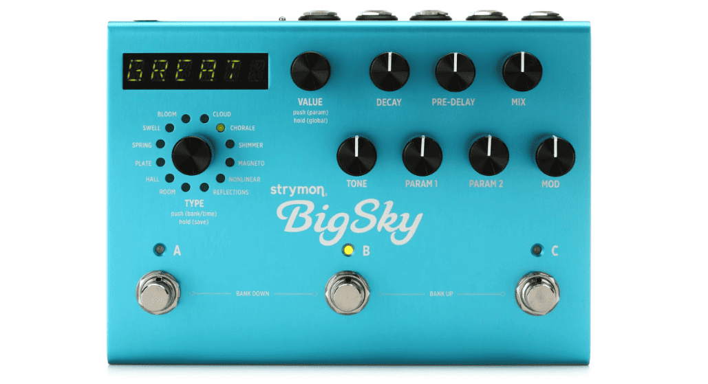 sweetwater music strymon bigSky multidimensional reverb pedal