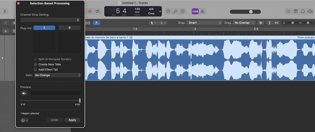 selection-based processing