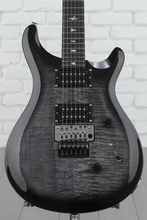 PRS SE Custom 24 Floyd Electric Guitar Charcoal Burst | Sweetwater