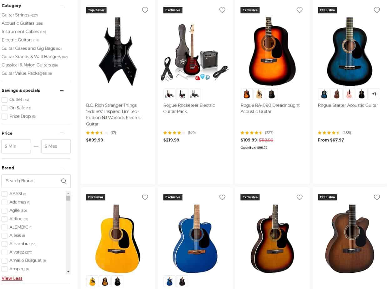 Guitar Center Brands