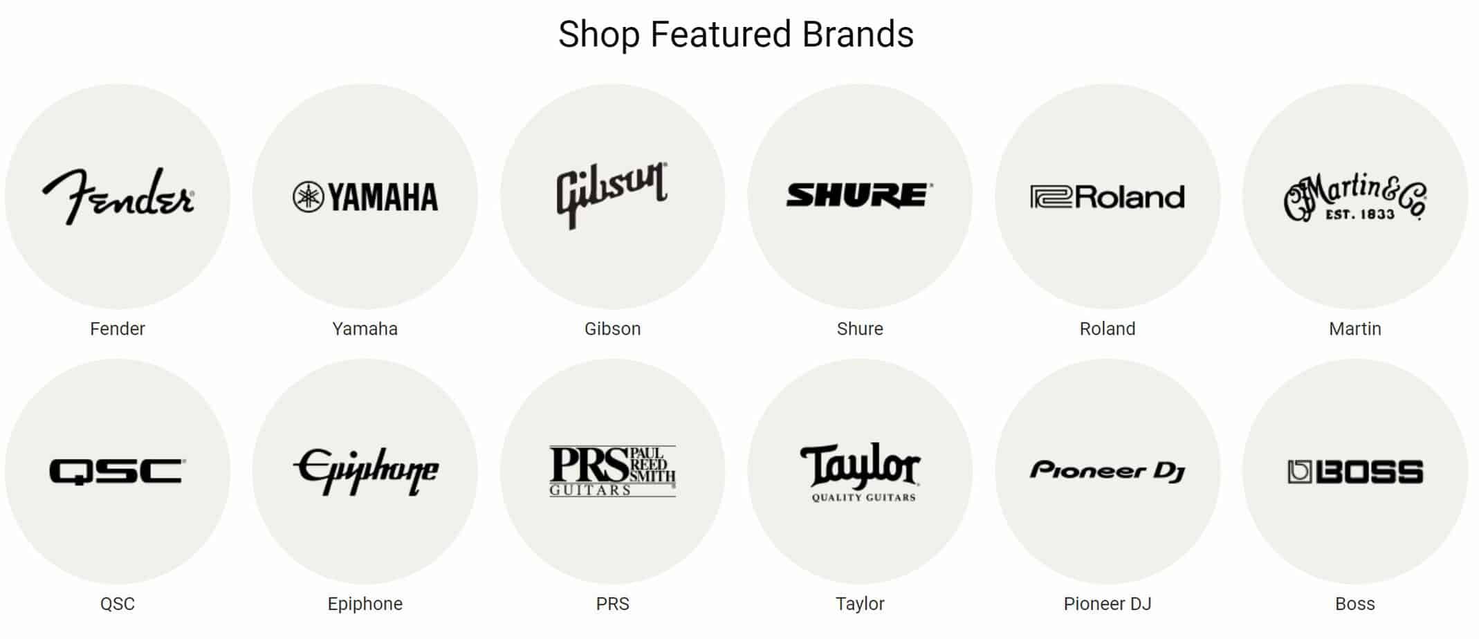 Musician's Friend Brands