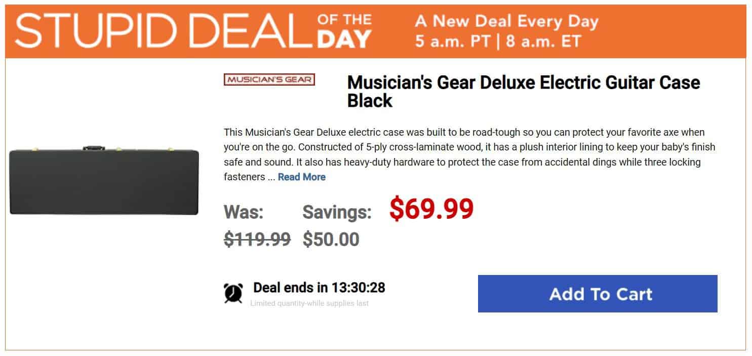 Musician's Friend Stupid Deal Of The Day
