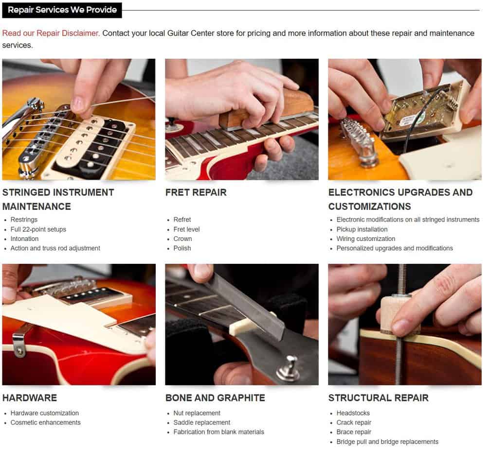 Guitar Center Repairs