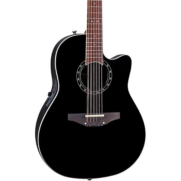 Ovation Standard Balladeer 2751 AX 12-String Acoustic-Electric Guitar Black | Guitar Center