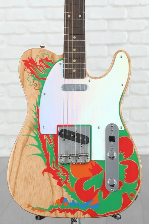 Fender Jimmy Page Telecaster Natural with Artwork | Sweetwater