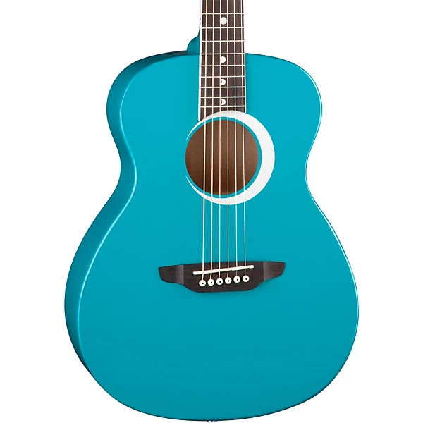 Luna Aurora Borealis 3/4 Size Acoustic Guitar Teal Sparkle | Guitar Center