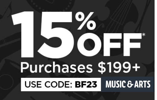 Music and Arts Black Friday Deal: 15% Off $199+ Purchases