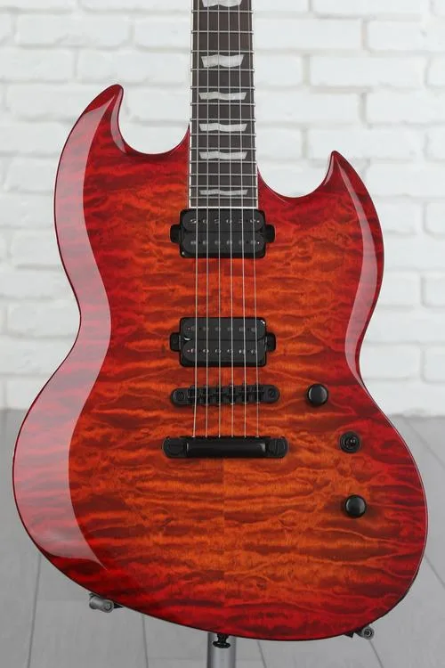 ESP LTD Viper-1000 QM Tiger Eye Sunburst | Sweetwater