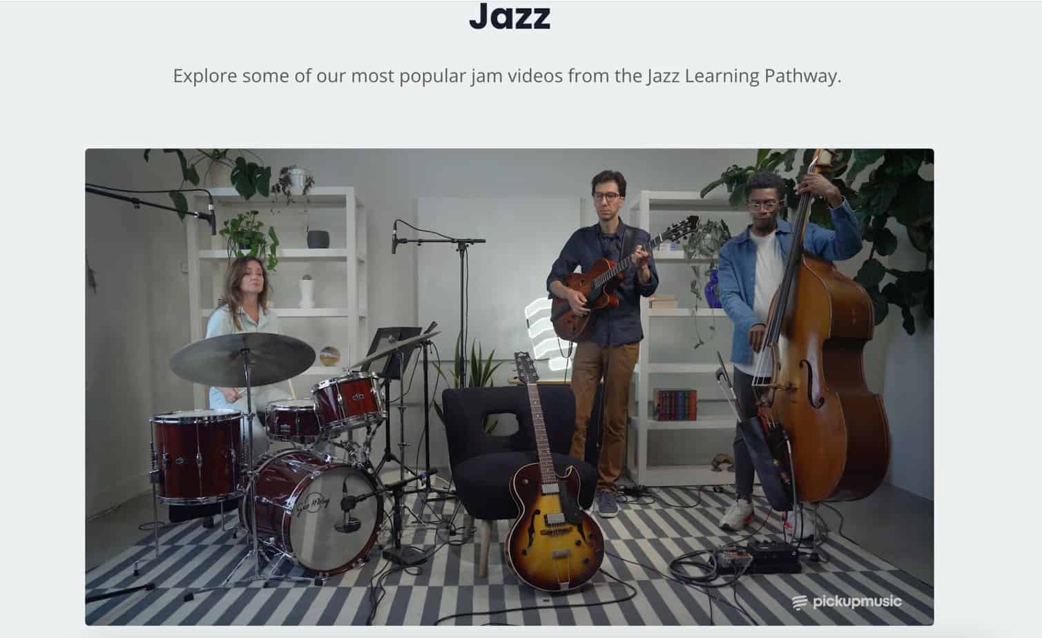 Playing along to real band