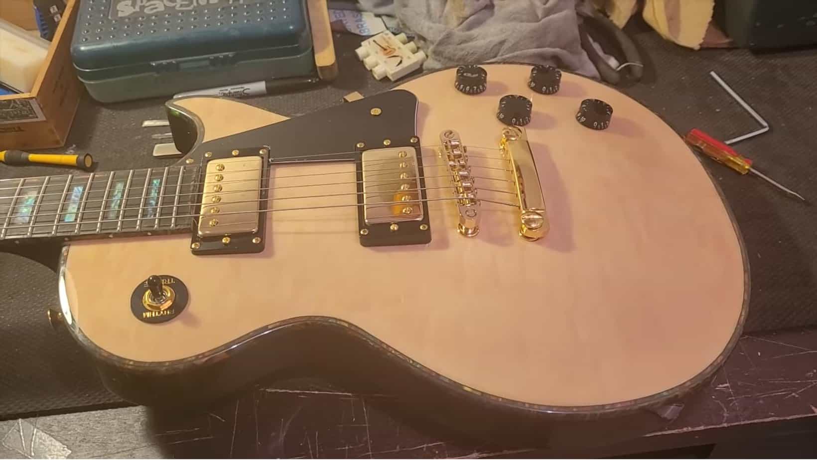 upgrading guitar bridge