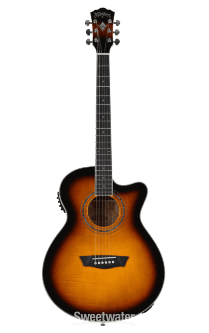 best cheap guitars washburn festival ea15 acoustic-electric guitar